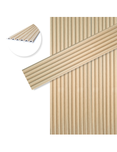 Revestimiento De Pared Wpc 9 Mm M2058 Caja X 15 Placas  Greenland