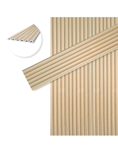 Revestimiento De Pared Wpc 9 Mm M2058 Caja X 15 Placas  Greenland