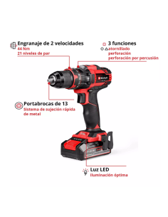 Taladro 18v Te-cd 18/44 Li-i ( 1x2.5ah) 4514287 Einhell 2