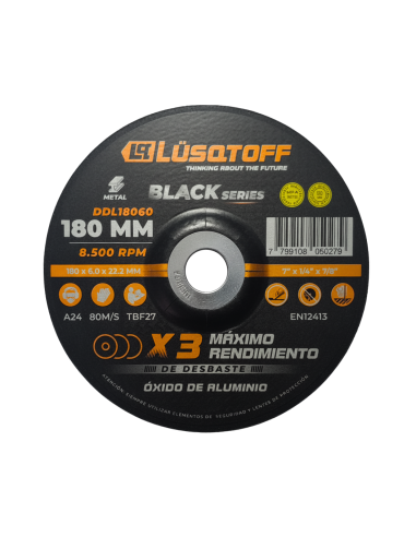 Disco De Desbaste 180 * 6 * 22 Ddl18060 Lusqtoff