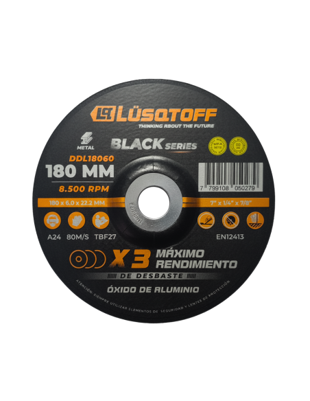 Disco De Desbaste 180 * 6 * 22 Ddl18060 Lusqtoff Disco De Desbaste 180 * 6 * 22 Ddl18060 Lusqtoff