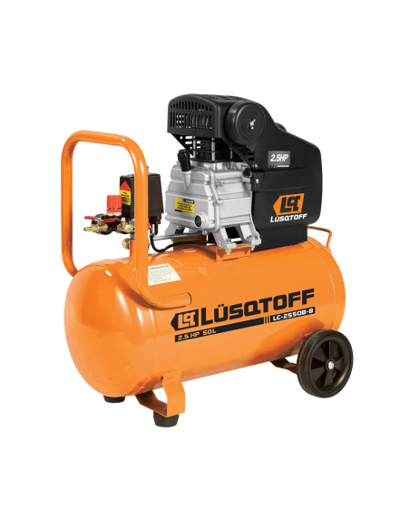 Compresor De Aire 50 Lts 2.5 Hp 115 Psi Lc2550b-8 Lusqtoff