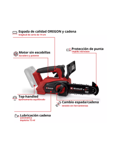 Motosierra 18v Fortexxa 18/20 4600020 Einhell 2