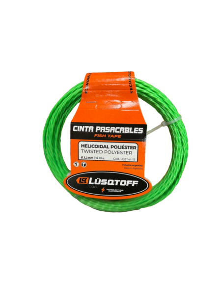 Cinta Pasa Cable Poliester 3*15 Mts Lq3736 Lq Elec