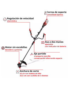Desmalezadora 18v Gp-bc 36/430 Li Bl-solo 3411340 Einhell 2