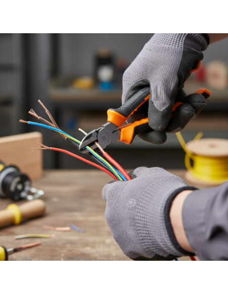 Alicate Corte Oblicuo Pro 6" L4210 Lusqtoff