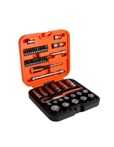 Juego Tubos 3/8" Hex Metrico Y Puntas De 1/4" S51mc3h Bahco