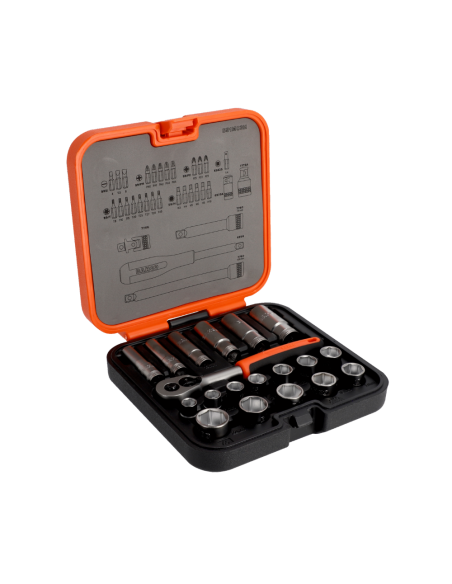 Juego Tubos 3/8" Hex Metrico Y Puntas De 1/4" S51mc3h Bahco