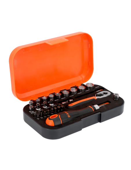 Juego Tubos 1/4" 34 Pcs Hex Metrico S34mc8h Bahco