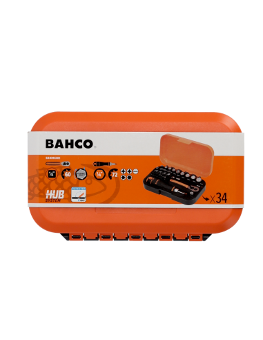 Juego Tubos 1/4" 34 Pcs Hex Metrico S34mc8h Bahco