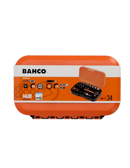 Juego Tubos 1/4" 34 Pcs Hex Metrico S34mc8h Bahco