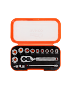 Juego De Tubos 1/4"  13 Pcs Estriado Metrico S13mc10.5 Bahco 2