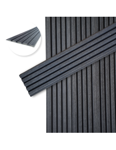 Revestimiento De Pared Wpc 9 Mm P056 X Caja 12 Placas Greenland