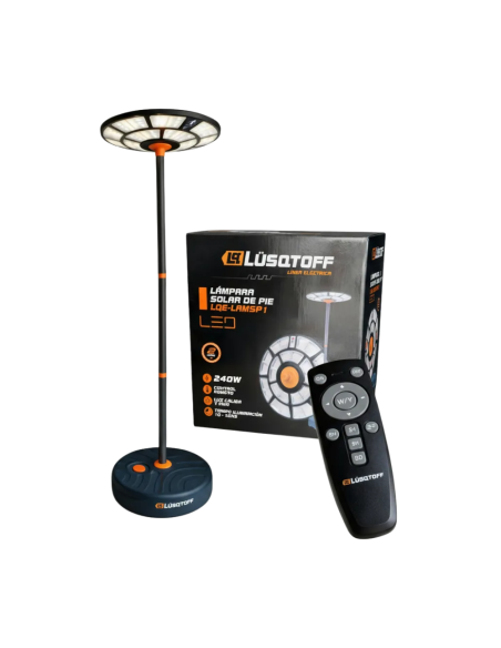 Lampara Solar De Pie 240w Fria/cal Lqe-lamdp1 Lusqtoff Electric