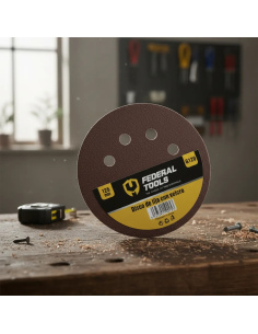 Disco De Velcro Lija 125mm Grano 100 811615 Federal Tools 2