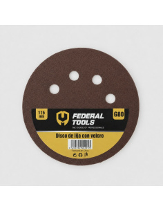 Disco De Velcro Lija 115mm Grano 80 811603 Federal Tools