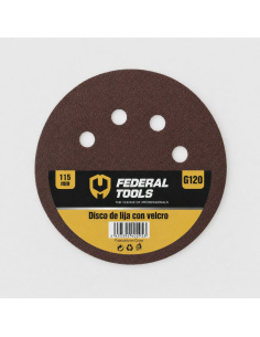 Disco De Velcro Lija 115mm Grano 120 811605 Federal Tools