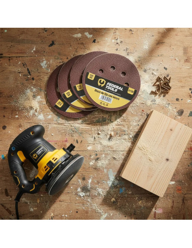 Disco De Velcro Lija 115mm Grano 120 811605 Federal Tools