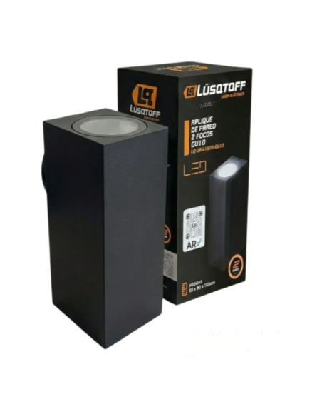 Aplique Aluminio  Bidireccional Lq-l15os-gu10 Lusqtoff Electric