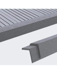 Esquinero Decorativo Para Wpc Exterior Light Grey