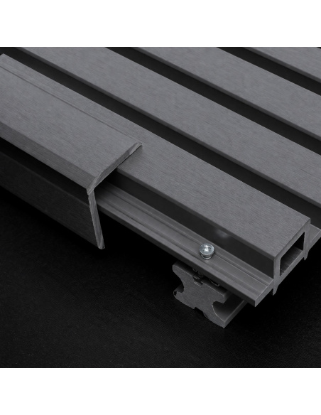 Esquinero Decorativo Para Wpc Exterior Light Grey