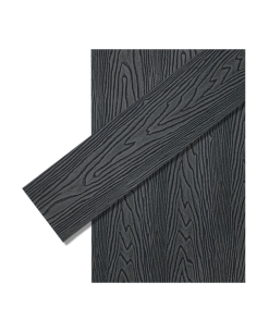 Deck Wpc Black 25 Mm 290cm X 14cm X Caja 5 U + Clips Encastre Greenland