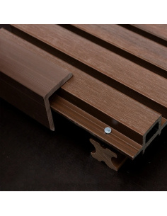 Revestimiento Outdoor Ztsyd Marron Oscuro 26mm Por Caja 5 Placas Greenland 2