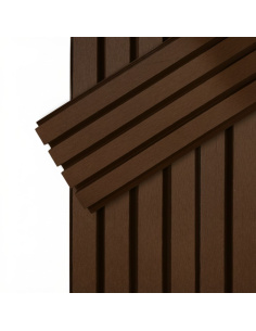 Revestimiento Outdoor Ztsyd Marron Oscuro 26mm Por Caja 5 Placas Greenland