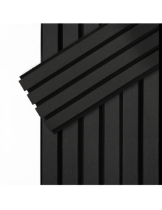 Revestimiento Outdoor Thsyd Negro 26mm Por Caja 5 Placas Greenland