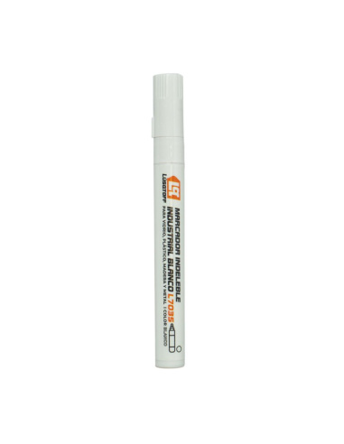 Marcador Indeleble Industrial Blanco L7035 Lusqtoff