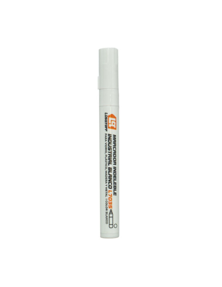 Marcador Indeleble Industrial Blanco L7035 Lusqtoff