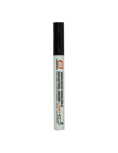 Marcador Indeleble Industrial Negro L7037 Lusqtoff
