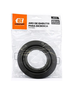 Aro De Embutir Dicroica Negro Lqe-arom-neg Lusqtoff Electric