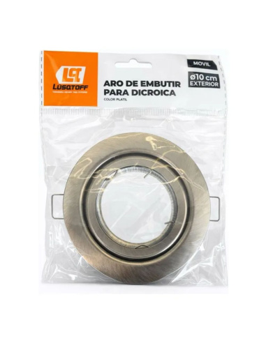 Aro De Embutir Dicroica Plata Lqe-arom-pla Lusqtoff Electric
