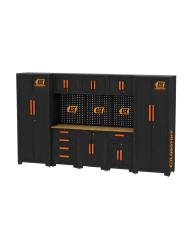Mueble De Taller Para Herramientas 7 Modulos Mtph7-8rg Lusqtoff