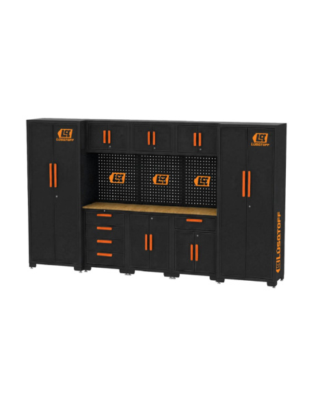 Mueble De Taller Para Herramientas 7 Modulos Mtph7-8rg Lusqtoff