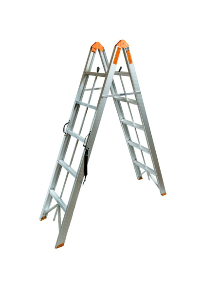 Escalera Ultra Compacta De 5x2 Le25 Lusqtoff
