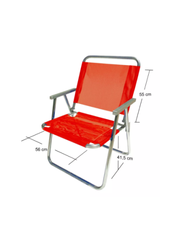 Silla Alta Reforzada Roja Botafogo