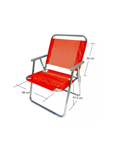 Silla Alta Reforzada Roja Botafogo