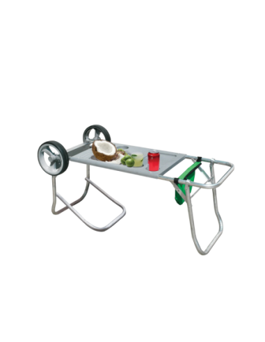 Carro Mesa De Playa De Aluminio Con Accesorios Car0660 Botafogo