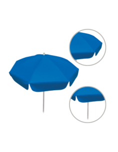 Sombrilla 80 X 80 Pvc/aluminio Azul Gsl0427 Botafogo 2