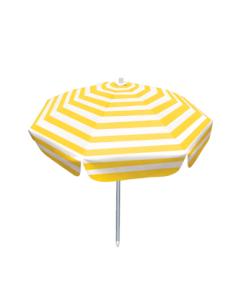 Sombrilla 80 X 80 Pvc/aluminio Amarillo Rayas Blancas Gsl0572 Botafogo