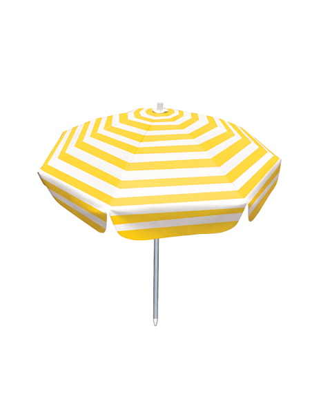 Sombrilla 80 X 80 Pvc/aluminio Amarillo Rayas Blancas Gsl0572 Botafogo