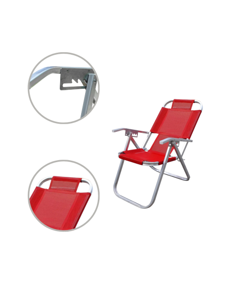 Silla Ipanema Roja Botafogo Silla Ipanema Roja Botafogo