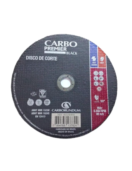 Disco De Corte Para Acero 228.6x3.0x22.2 Carborundum