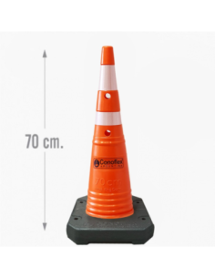 Cono King Cone Semiflexible Con Base 70 Cm 1570lsfb-2r Conoflex