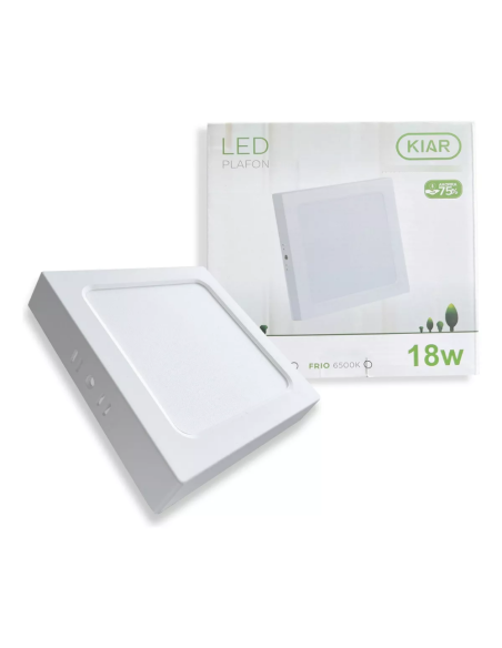 Plafon Cuadrado Calido 18 W (lec184000) Kiar