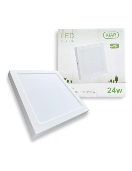Plafon Cuadrado Calido 24 W (lec244000) Kiar