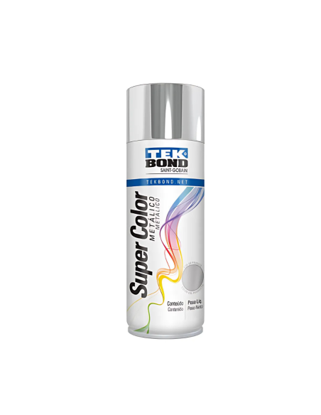 Pintura En Aerosol Cromado Metalizado 200 Ml Tekbond