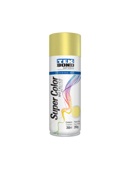 Pintura En Aerosol Dorado Metalizado 350 Ml Tekbond
